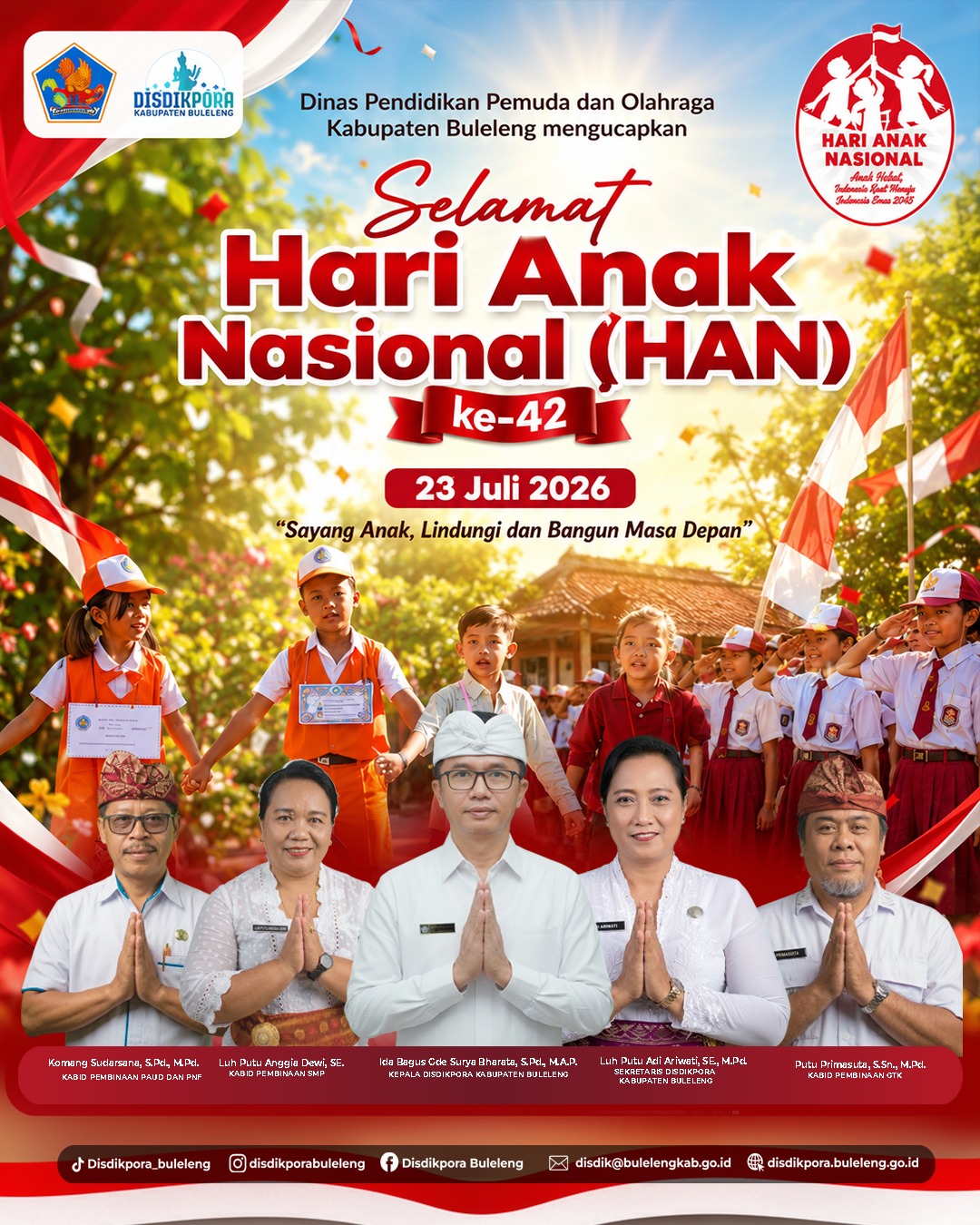 Selamat Hari Anak Nasional (HAN) ke-42