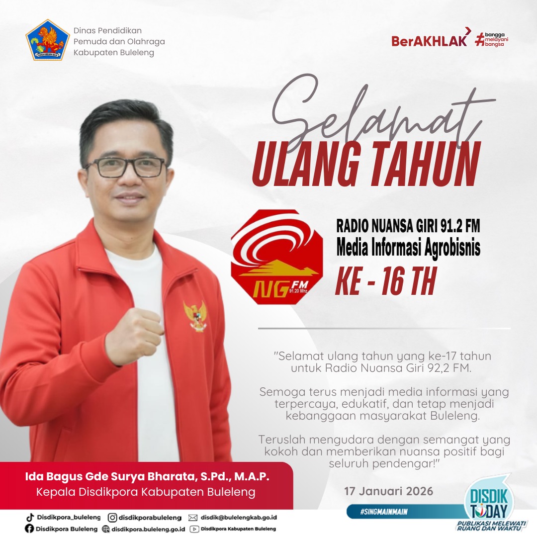 Selamat hari ulang tahun Radio Nuansa Giri FM ke 16