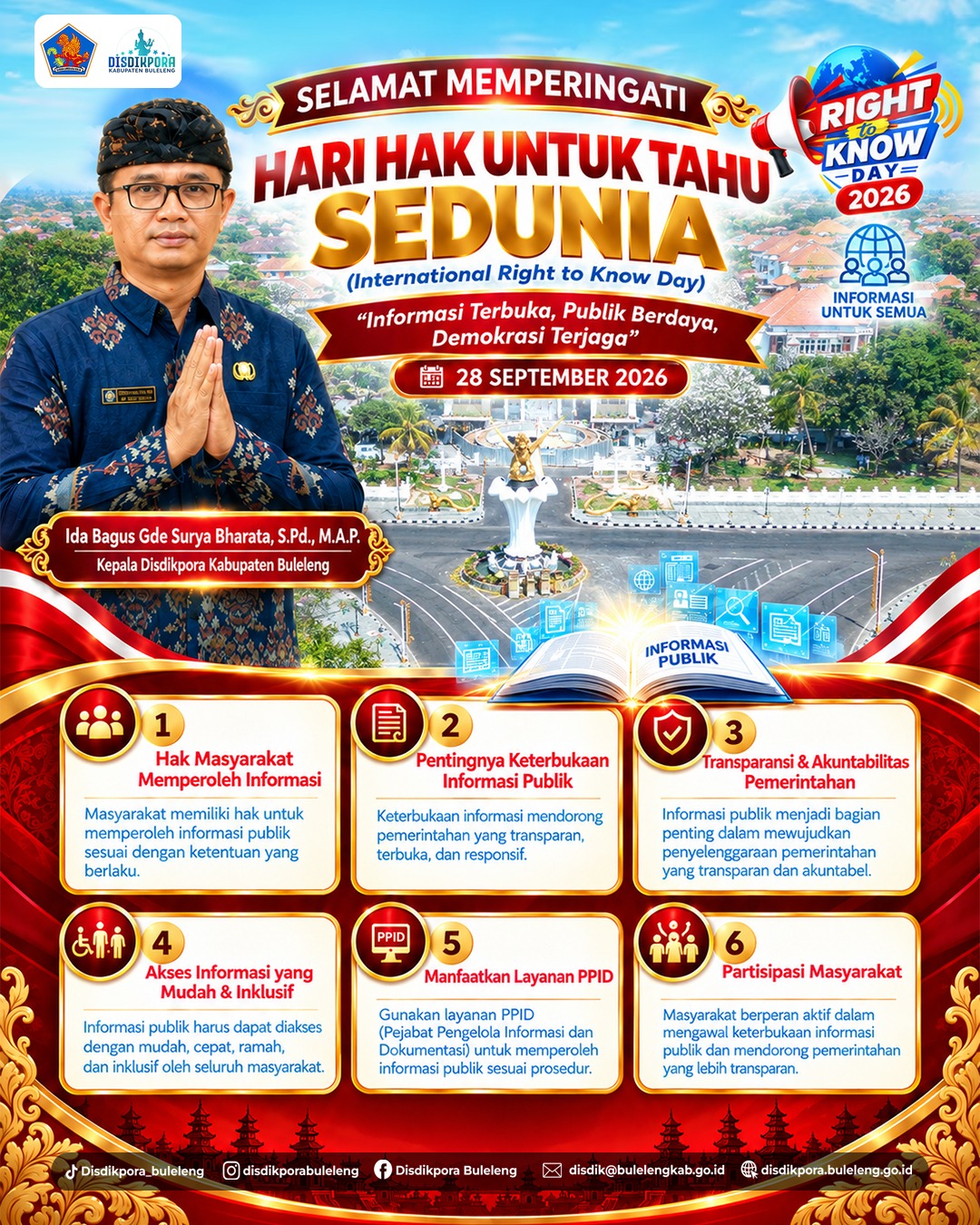 SELAMAT MEMPERINGATI  HARI HAK UNTUK TAHU SEDUNIA