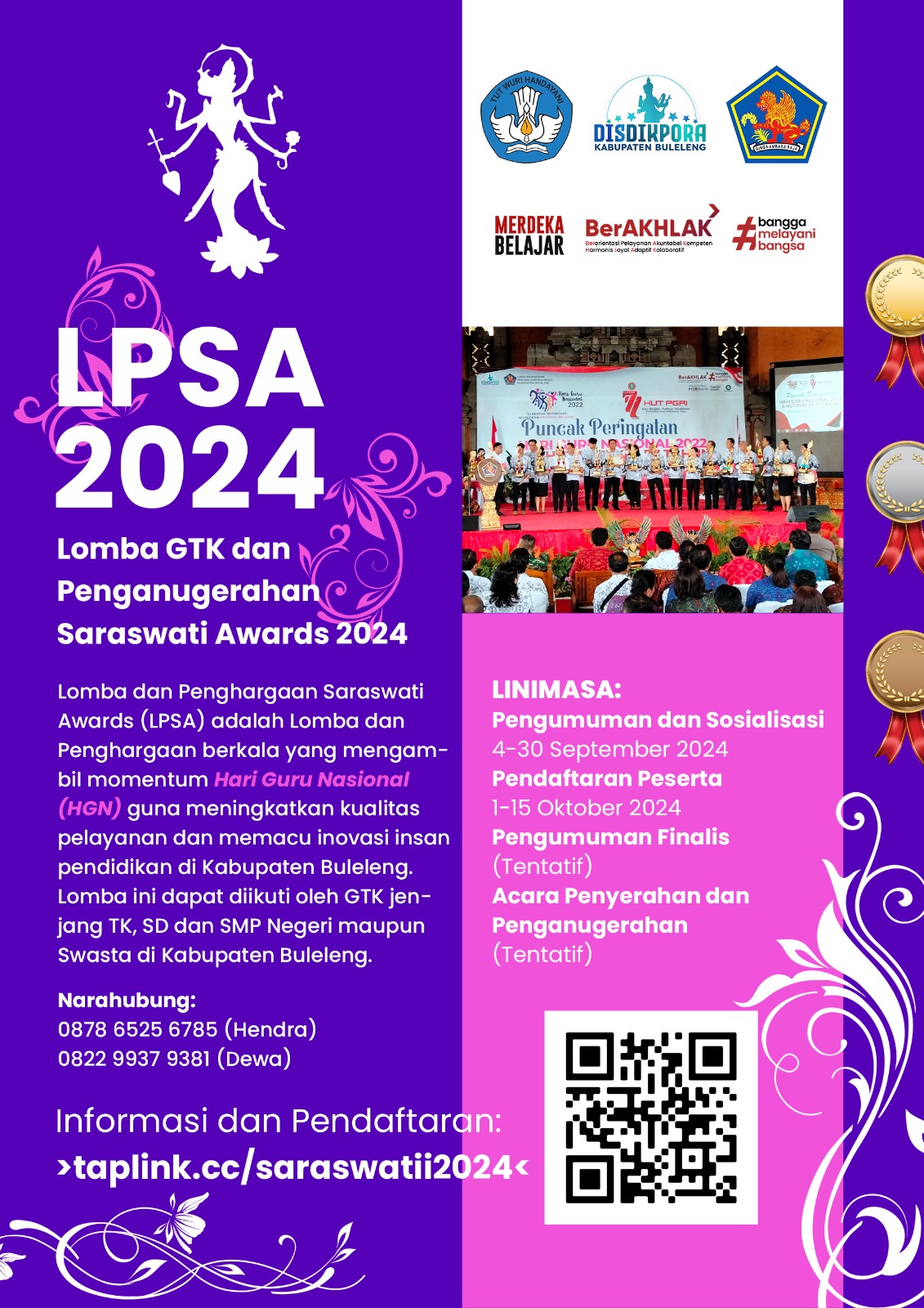 LPSA 2024 lomba GTK dan Penganugerahan Saraswati Awards 2024