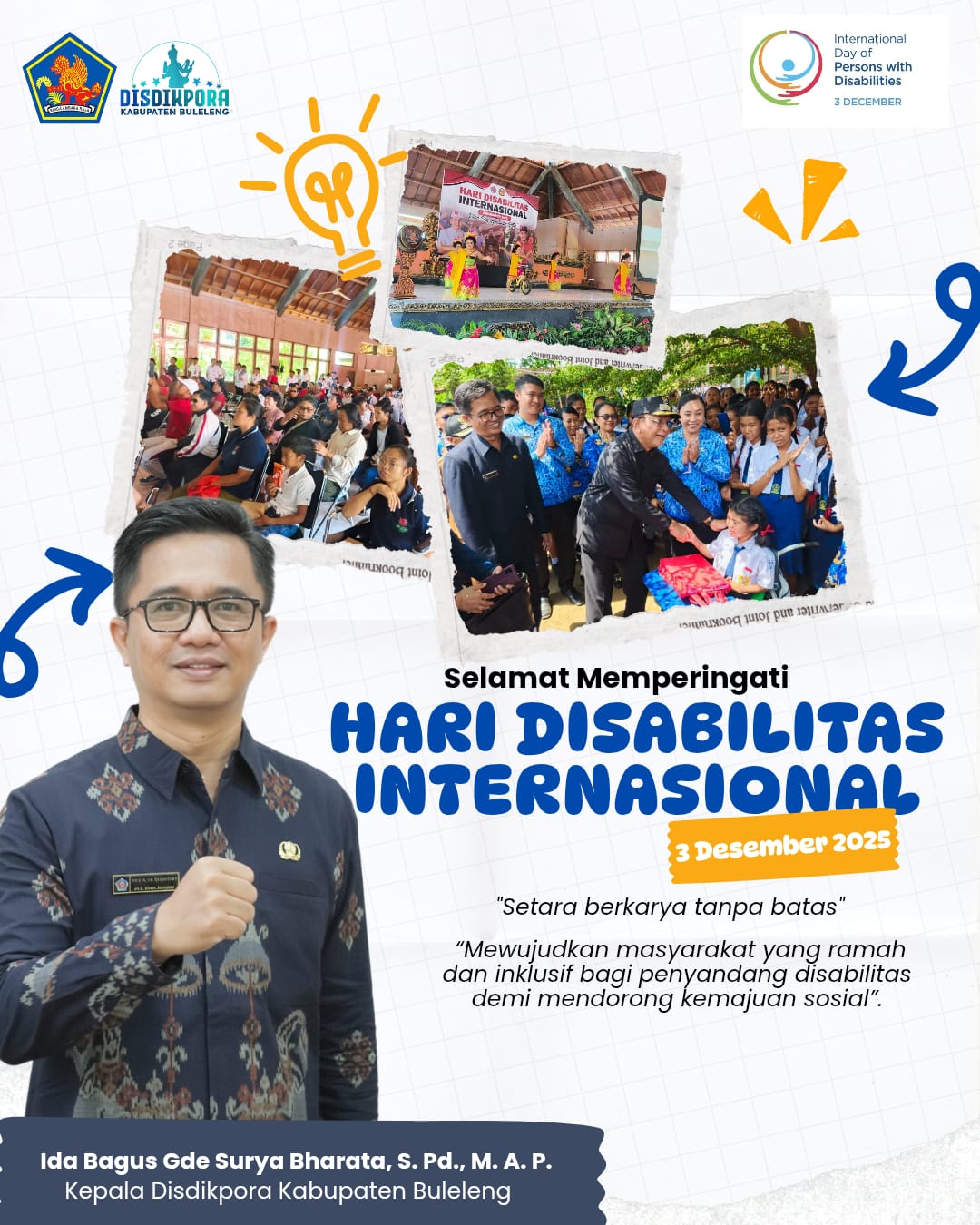 Selamat Hari Disabilitas Internasional