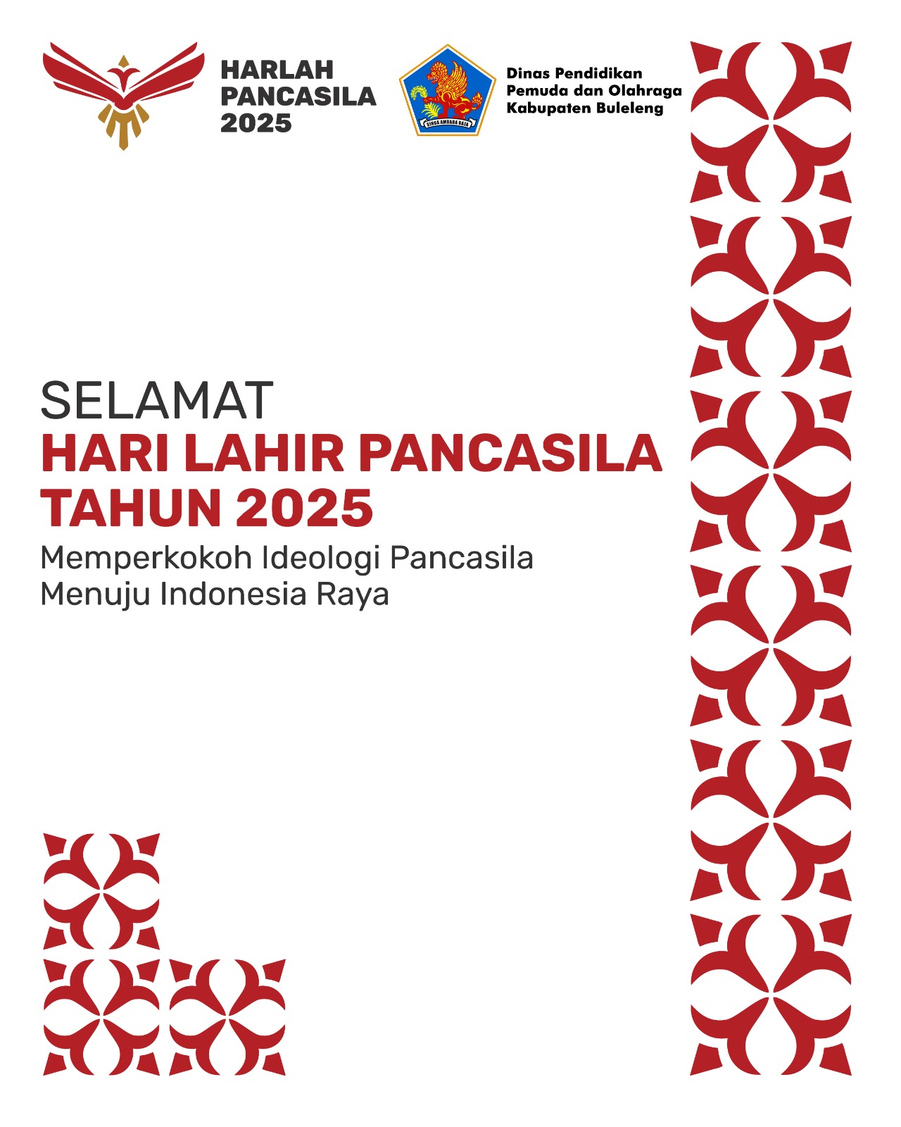Selamat hari Lahir Pancasila Tahun 2025