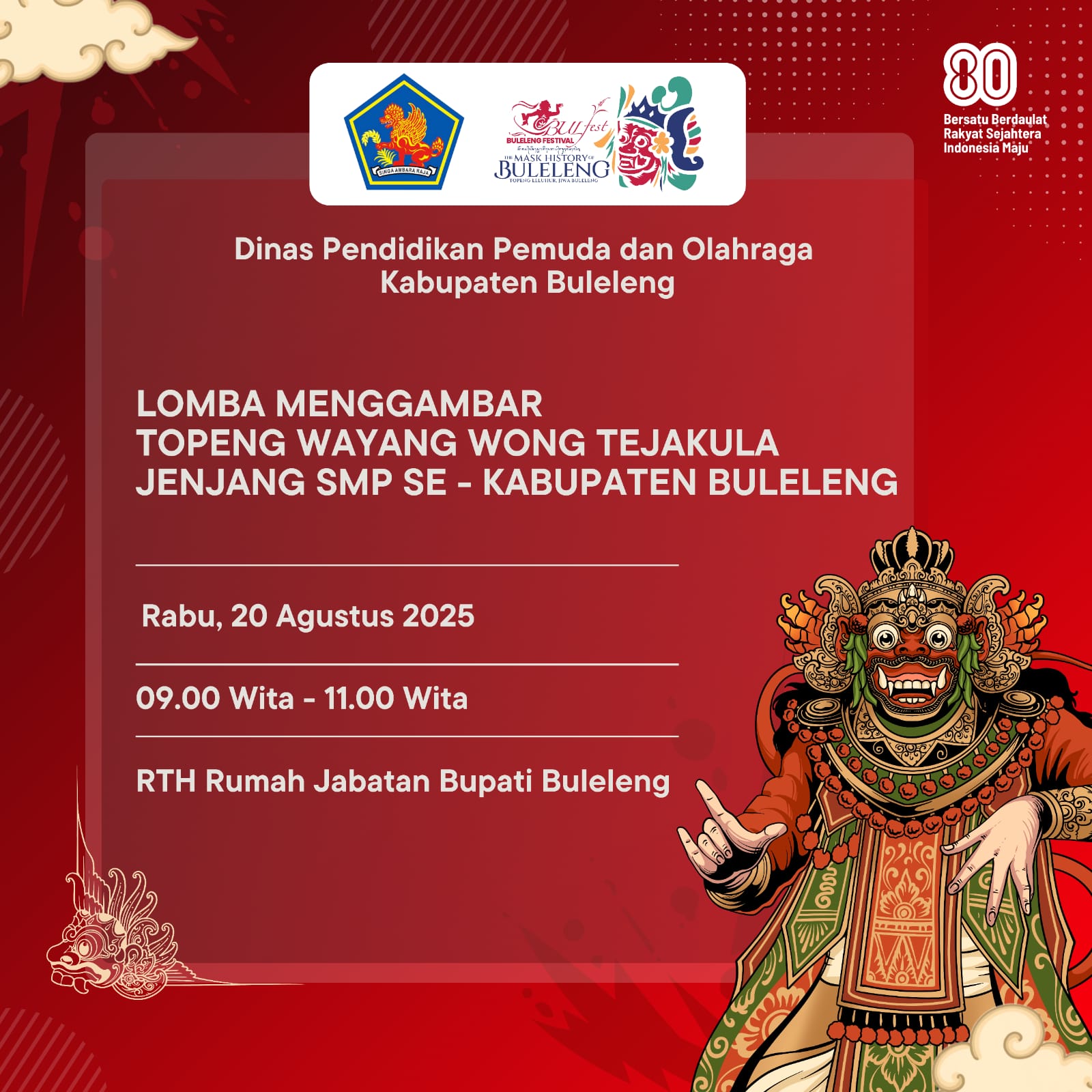 lomba menggambar topeng