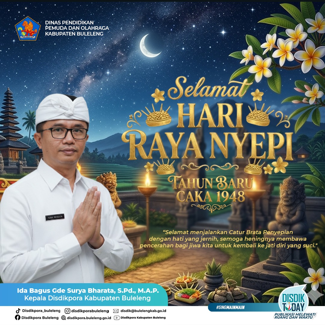 Selamat Nyangre Hari Raya Nyepi Tahun Baru Caka 1948.