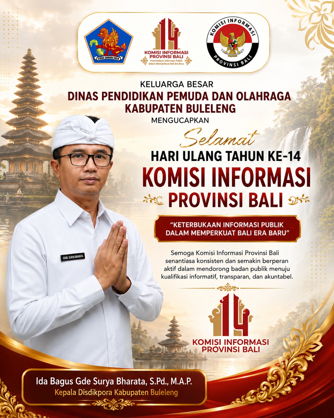 Selamat Hari Ulang Tahun ke-14 Komisi Informasi Provinsi Bali 