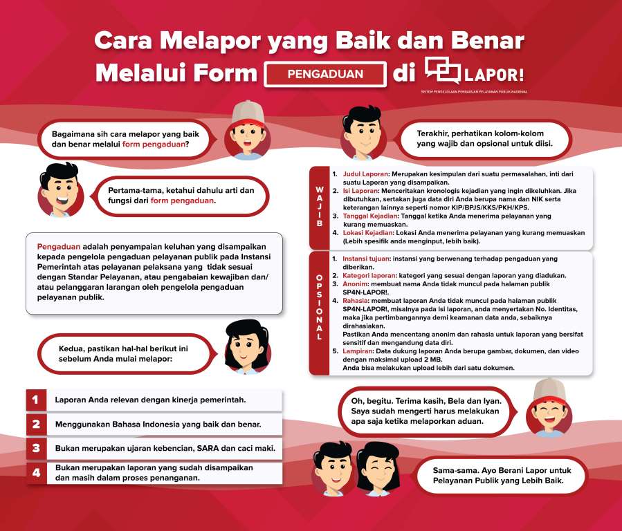  Cara Menyampaikan Pengaduan Yang Baik dan Benar melalui Lapor SP4N